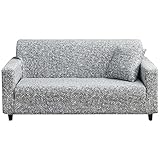 HOTNIU Sofa Überwürfe Sofabezug 3 Sitzer Elastischer Couchbezug Sofahusse Antirutsch Sofabezüge Sofa Abdeckung Stretch Couch Überzug Sofa Hussen mit 1 Kissenbezug, Muster Mxw