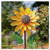 Sonnenblume Windrad Blume, Einfach Zu Montieren Sonnenblume Windrad Windrad Für Draußen Metall, Rasen Und Outdoor