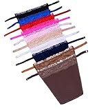 YEKEYI 10Pcs Dame Spitze Clip-on Mock Camisole BH Einsatz Overlay Modesty Panel Weste