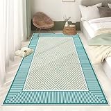 DJHWWD Autdoorteppich Salon Teppich Blau Gestreiftes Geometrisches Muster Studie Mehrere Größen Mädchen Teppich Kinderzimmer 200X250Cm Kinderzimmer Teppich 6Ft 6.7''X8Ft 2.4''