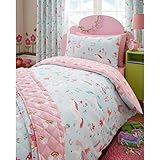 Bettwäsche-Set mit magischen Einhörnern, Feen, Regenbogen, für Mädchen