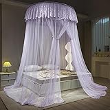 Moskitonetz Bett Für Doppelbett Einzelbett Reise Betthimmel Mückennetz Feinmaschiges Als Moskitoschutz Fliegennetz Moskitonetze Für Reise Und Zu Hause Indoor Outdoor, Purple