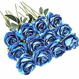 Yamjisen Blumenwand Balkon Holz Dekostrauß Samtstoff Rose Blumendeko Plastikblume Dekoblume Rose Blumenwand Balkon