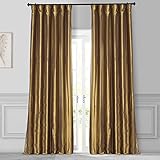 HPD Half Price Drapes PTCH-JTSP404-108 Vorhang aus Kunstseide, TAFT, 1 Stück, Polyester-Mischgewebe, Golden Spice, 50 X 108