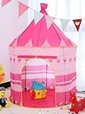 Spielzelte Kinderzelt Babyspielhaus Spielzelt Kinder Jurte Spielzelt Jurte Mädchen Spielzelt Kinder Indoor Kinder Spielzelt Kinderspielzelt Gruppenspiele für Kleinkinder (Rosa)