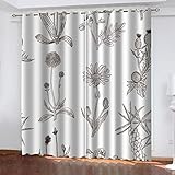 Blickdichter Vorhang Schlafzimmer Verdunkelungsvorhang Wohnzimmer Kinderzimmer Wärmedämmvorhang Fensterdekoration 3D Hd Druck DREI Braune Tierpferde Muster Gardinen Mit Ösen 214X200Cm