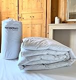 Hochwertige Daunendecke aus recyclten Daunen und Federn | Nachhaltig & umweltfreundliche Ganzjahresdecke - leicht, warm und atmungsaktiv