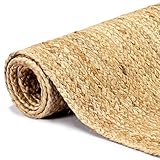 BULANED Teppich, Teppich Schlafzimmer, Kuschelteppich, Teppich Wohnzimmer, Carpet Bedroom, Teppich Babyzimmer, Bettvorleger, Handgefertigt Jute 200x300 cm