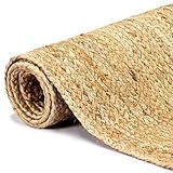 ZEYUAN Teppich, Teppich Schlafzimmer, Kuschelteppich, Teppich Wohnzimmer, Carpet Bedroom, Teppich Babyzimmer, Bettvorleger, Handgefertigt Jute 200x300 cm