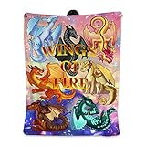 Sdyiohk Fantasy Novel Feuerdrache Cartoon Decke - Personalisierter Druck Überwurf Decke - Gemütliche weiche Decke für warme Bereitstellung - 127 x 152 cm