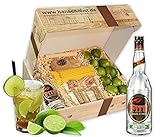 Hansen Obst - Geschenkbox 'Caipirinha-Cocktail' - Cocktail Mix Set - Präsentkorb Cocktail-Starter-Set - Geschenk Cocktail Liebhaber