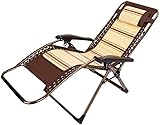 MIXMEY Loungesessel, zusammenklappbar, Naturdraht, Sonnenliege, Sommer, Haushalt, Relaxer, Zero Gravity Liegestühle (Farbe: Standard)