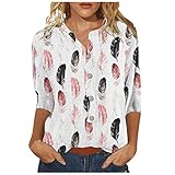 T-Shirts für Frauen 2023, halbe Ärmel Sommer Homewear Elegante Blusen Extra Lange Weiche Lose Hals Tops, 01-pink, XXX-Large
