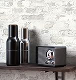 NEWROOM Steintapete Tapete grau Mauer Stein Rustikal Vliestapete weiß Vlies moderne Design 3D Optik Steintapete Ziegelstein Backstein Mauerwerk Klinker Loft inkl. Tapezier Ratgeber