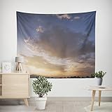 EHOMERY Wandteppich Klein Orientalisch Tapisserie Groß Himmelswolke Wandbehang Wandteppich Schöne Wanddekoration Wohnzimmer Schlafzimmer Wandbehang Dekoration 150x130cm