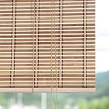 Natürliche Bambusjalousien für Terrasse, Innen-/Außen-Bambusrollo, Sonnenschutz, wärmeisolierende Trennwand, Bambusvorhänge, Raffrollo zum Aufrollen