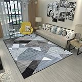 Modernes Minimalistisches Wohnzimmer Polyester Rutschfester Teppich Schlafzimmer Verdickte Doppelmatten Hotel Büro Fußmatten