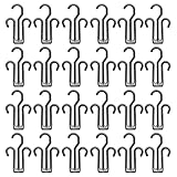 LIOOBO Sneaker Rack Fahrrad Schuhhalter Trockengestell: 24 Stück Kunststoff Fahrrad Schuh Aufhänger Handtuchhaken Doppelhaken Hängende Schuhe Organizer Sneaker Regal