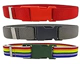 ArtGal SET 3 x GÜRTEL Kindergürtel verstellbar STRETCH für Kinder Baby EU Unisex Elastik-Gürtel MADE IN EU (Modell 8)