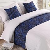 Moderner Bettläufer, Bettschwanz-Handtuch, Hochwertige Satin-Jacquard-Tagesdecken, Heim-Hotel-Hochzeitszimmer-Dekoration, Bettüberwürfe, Heim-Bettwäsche, Schal, Schutz, Tagesdecken, Dekor-Schal ( Colo