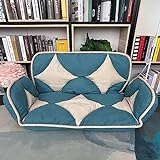Futon Sofa Bett, Memory Foam Futon Couch Bett, 5 Positionen Verstellbare Armlehnen, für Wohnzimmer Wohnung Kompakte Räume (Color : Style 7)