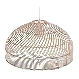 PAREKS Stil Pendelleuchten Rattan Lampe Lichter Aufhängung for Wohnzimmer Dekor Esszimmer Leuchte Hängelampe