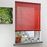 Homelia Alu-Jalousie, Aluminium-Jalousie / 160 x 160 rot/Wand-und Deckenmontage, Rollo, Jalousie