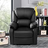 WZFANJIJ Fernsehsessel Relaxsessel Leder Sofa Tilt Sofa Push Back Sessel für Home Lounge Gaming Cinema High-Back