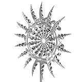 Einzigartige Und Magische Metall Windmühle Windfänger 3D Windkraft Skulptur Mit Gartenbeteiligten Outdoor Solar Edelstahl Wind Speiser Für Terrasse Rasen & Garten Dekoration Ornament