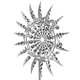 Einzigartige Und Magische Metall Windmühle Windfänger 3D Windkraft Skulptur Mit Gartenbeteiligten Outdoor Solar Edelstahl Wind Speiser Für Terrasse Rasen & Garten Dekoration Ornament