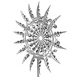 Einzigartige Und Magische Metall Windmühle Windfänger 3D Windkraft Skulptur Mit Gartenbeteiligten Outdoor Solar Edelstahl Wind Speiser Für Terrasse Rasen & Garten Dekoration Ornament