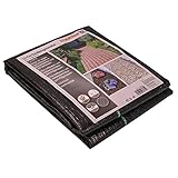 SHANQUAN Fliesenfugen Reinigen Boden-Landschaftsbau-Blatt-Steuerungs-Abdeckungs-Garten-Gewebe-Membran-Decking-Unkraut-Terrasse-Rasen u. -Garten (Black, S)