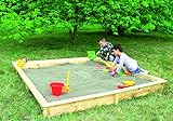 Promadino Holz-Sandkasten Modell Yanick 2,25 x 2,25 m Gartenspielzeug Kasten