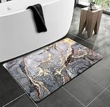 DXDX Super Absorbierende Floor Mat rutschfest Diatomit Badematte 44×60cm 4-Lagiges Absorbierendes Design Badezimmer Badematte Resist Dirt Waschbar Teppich für Bad Schnell Einfach zu Säubern