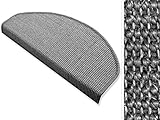 Floordirekt Sisal Stufenmatten Grau Größe: 25x65cm