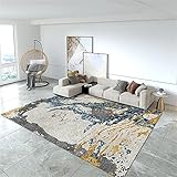 RUGMRZ Bettvorleger Waschbar Teppich Für Küche Graublaue Tusche malerei Serie Schlafzimmer Teppich verschleiß fest und Nicht verblassen Carpet 200 x 300 cm