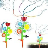 ZDQC Sprinkler für Kinder,Wasserspielzeug Sprinkler,Spielzeug Wasser Sprinkler,Sprinkler Spielzeug für Kinder,Wassersprinkler Garten Kinder,Wassersprinkler Kinder Garten(Blumen)