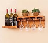 MAZAGE Wine Racks Weinregal aus Metall/hängender Rotweinbecherhalter/hängender umgedrehter Glashalter/kreative Hausbar/Weinregal hängender Glashalter (Farbe: A+B) Needed