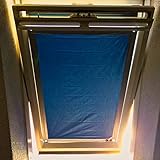 Eggenbach Sonnenschutz für Velux PK08 = ca. 76 x 120 cm | Ohne Bohren mit Saugnapf | Made in Germany | Rollo | Braas | Fakro | Verdunklungsrollo | Hitzeschutz