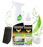 Golden Bull Premium Lederpflege Auto, Sofa & Ledercouch im Set | Schaum Leder Reiniger 500ml, Pflege Spray intensiv 250ml, Schwamm, Tuch | Lederreiniger für Echtleder und Glattleder Autositze