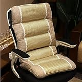 Chair Cushion Leinen Ice Rattan einteiliges Kissen Stuhlkissen Seat Cushion and Back Cushion for Rocking Chair, Garden Furniture, Indoor, Outdoor, Patio, High-Backed Cushion