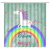 ONDIAN Wasserdicht Duschvorhang 72' W x 84' H / 183 x 213 cm Duschvorhänge für Badewanne, wasserdicht Shower Curtains, Badvorhang mit 12 Duschvorhangringen
