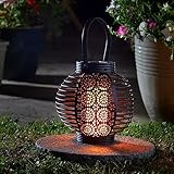 Festive Lights - Ferrara Flame Laterne - Solarbetrieben - Realistischer Flammeneffekt Outdoor Garten Dekorative Lampe