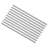 sourcing map 10Stk. Rundstahlstange 3mm HSS Drehmaschine Stangenmaterial Werkzeug 100mm lang für Wellen Zahnrad Bohrmaschine Drehen Miniaturachse Zylinderstift