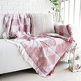 Überwurfdecke Sofabezug Geometrisch Plaid Schonbezug Weiche Betten Laken Tagesdecke Decken Sofa Handtuch Heimtextilien Rot 230250CM