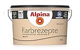 Alpina Wandfarbe, Farbrezepte 6,5 Liter Weicher Sand Matt, hochdeckende Farbe