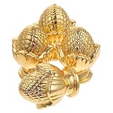 Homoyoyo 4 Stück Goldene Lampensockel-Dekoration Kristall-Tischlampe Asiatisches Dekor Kristall-Lampenschirm Asiatische Lampe Endstück Tischlampen Endstückkappe Lampenknopf