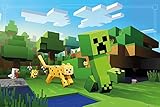 empireposter Minecraft - Ocelot Chase - Videospiel PC Poster Plakat Druck - Größe 91,5x61 cm