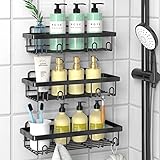 Cusbus Duschregal, 3 Stück DuschOrganizer, selbstklebend, ohne Bohren, spurlose Duschregale, rostfreier SUS304 Edelstahl, Badezimmer, Dusche, selbst, für Innendusche und Küche, Aufbewahrung