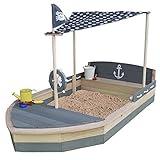 Sun Sandkasten Boot aus Holz XXL - Schiff Sandkiste Sandbox